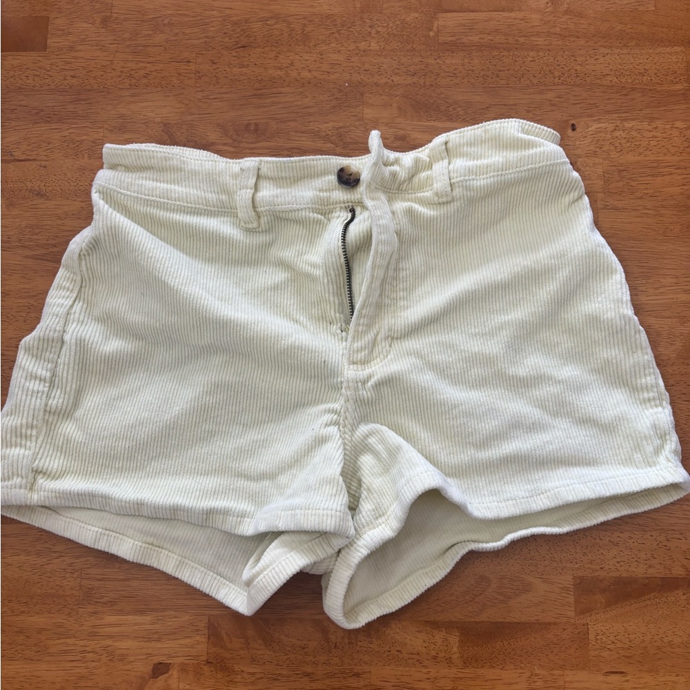 Billabong Women's High Waist Cream Shorts